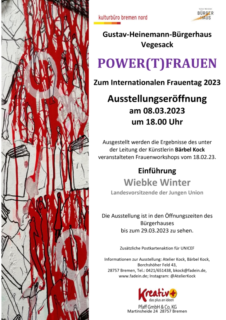 Plakat Ausstellung POWER(T)FRAuen