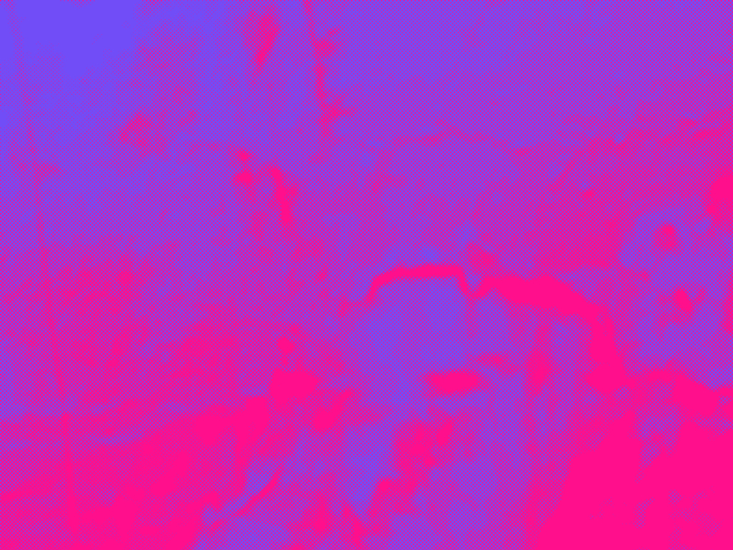 abstrakte Grafik in lila und pink