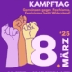 Plakat für den feministischen Kampftag am 8. März