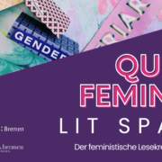 Grafik mit Schriftzug: Queer-Feminist-List-Space