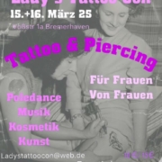 Plakat für die Tattoo und Piercing Con Für Frauen von Frauen